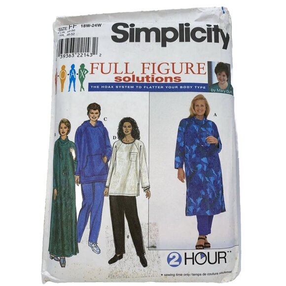 Simplicity 8382 Mary Duffy Plus Size 18W-24W Women Caftan Top Pants Full Figure - Picture 1 of 9